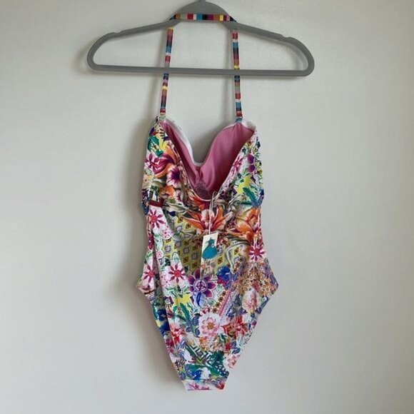 NWT Johnny Was Ruched Sweetheart One Piece in Locita - S - Picture 7 of 9